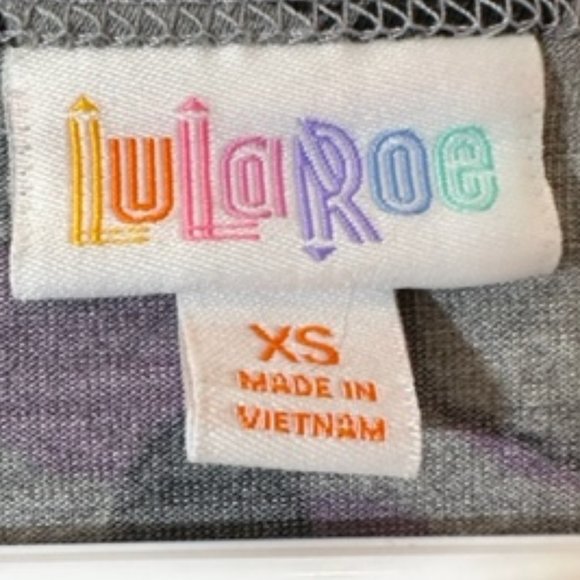 LULAROE Disney Minnie Mouse IRMA XS Purple/Grey NWOT Hi-Lo Hem - Picture 5 of 7